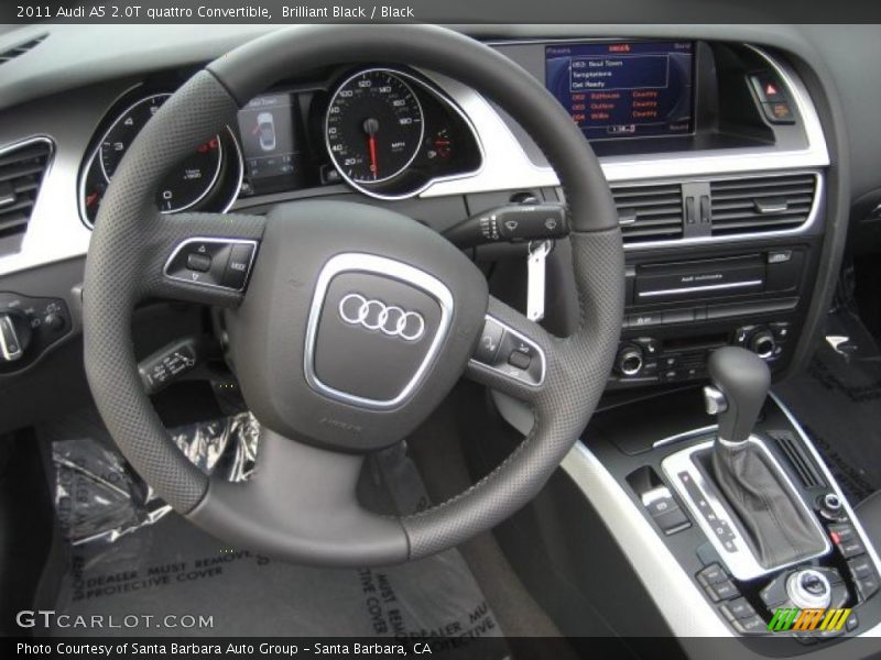Brilliant Black / Black 2011 Audi A5 2.0T quattro Convertible