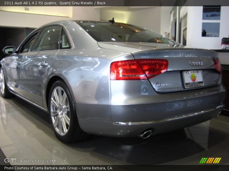 Quartz Grey Metallic / Black 2011 Audi A8 L 4.2 FSI quattro