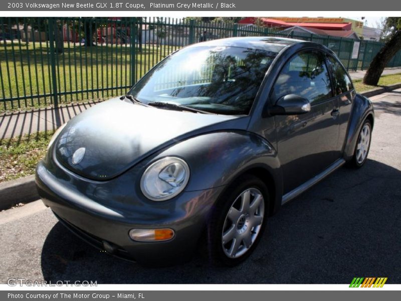 Platinum Grey Metallic / Black 2003 Volkswagen New Beetle GLX 1.8T Coupe