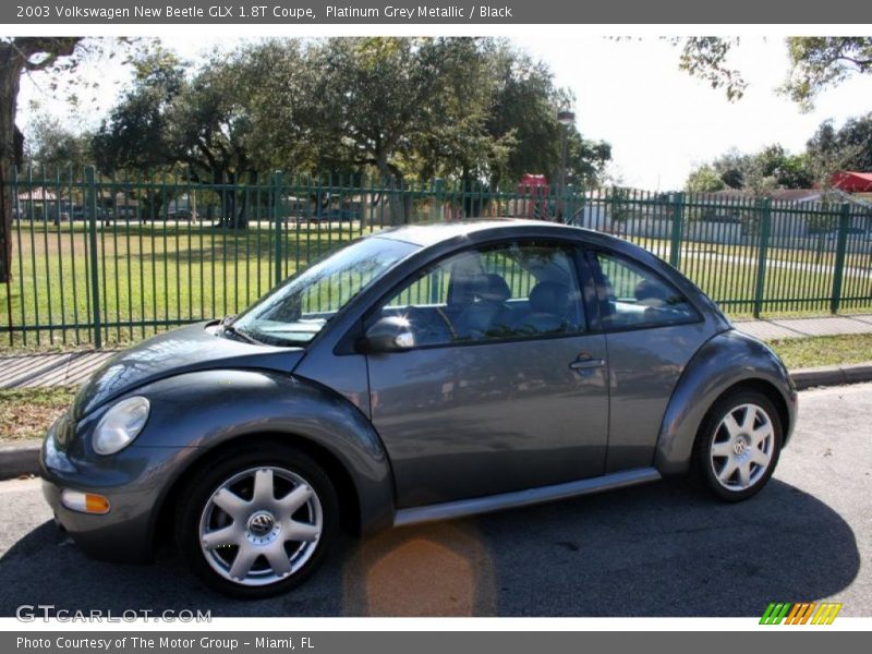 Platinum Grey Metallic / Black 2003 Volkswagen New Beetle GLX 1.8T Coupe