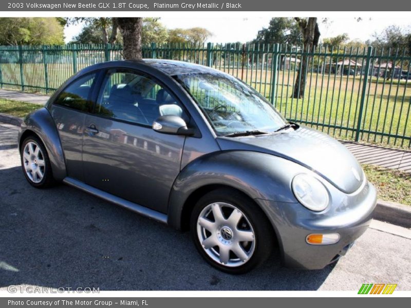 Platinum Grey Metallic / Black 2003 Volkswagen New Beetle GLX 1.8T Coupe