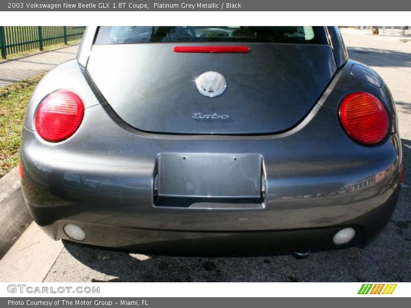 Platinum Grey Metallic / Black 2003 Volkswagen New Beetle GLX 1.8T Coupe