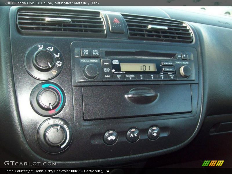 Satin Silver Metallic / Black 2004 Honda Civic EX Coupe