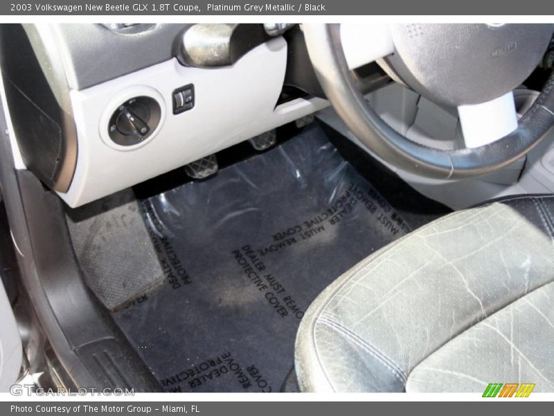 Platinum Grey Metallic / Black 2003 Volkswagen New Beetle GLX 1.8T Coupe
