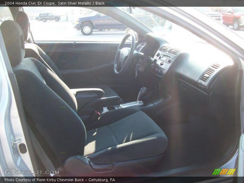 Satin Silver Metallic / Black 2004 Honda Civic EX Coupe