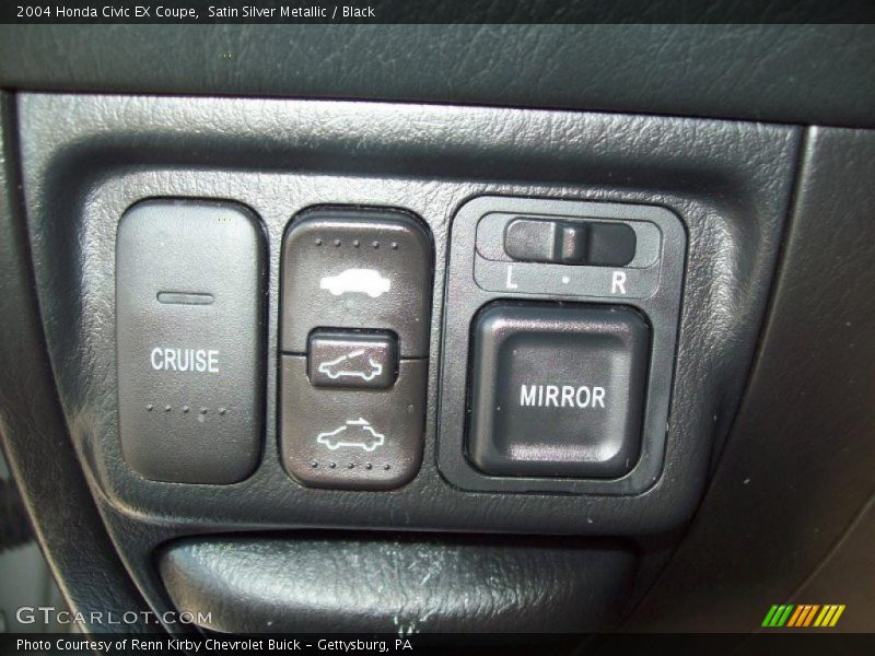 Satin Silver Metallic / Black 2004 Honda Civic EX Coupe