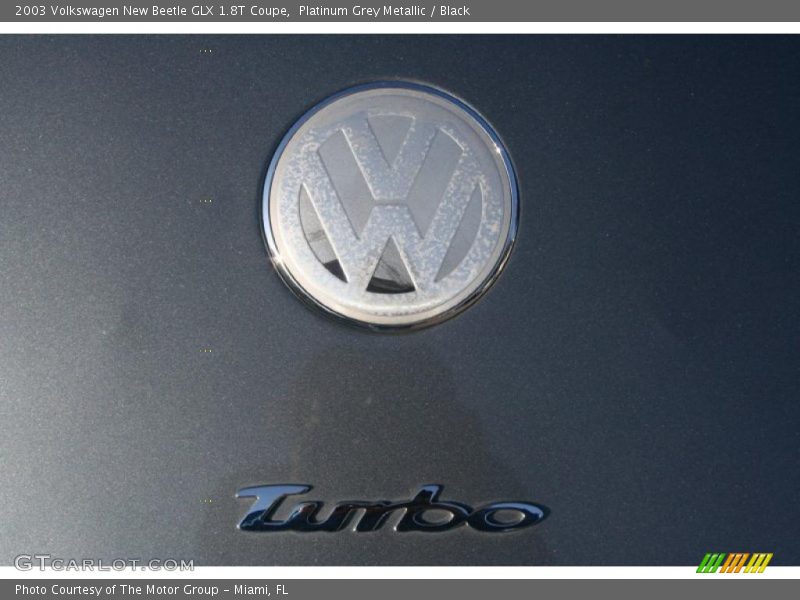 Platinum Grey Metallic / Black 2003 Volkswagen New Beetle GLX 1.8T Coupe