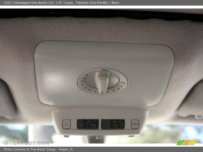 Platinum Grey Metallic / Black 2003 Volkswagen New Beetle GLX 1.8T Coupe