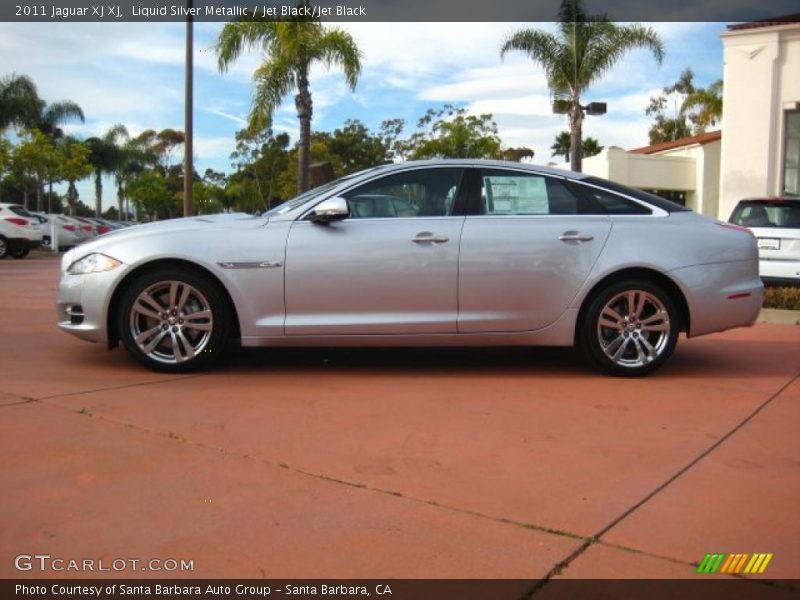Liquid Silver Metallic / Jet Black/Jet Black 2011 Jaguar XJ XJ
