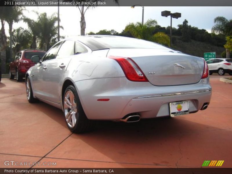 Liquid Silver Metallic / Jet Black/Jet Black 2011 Jaguar XJ XJ