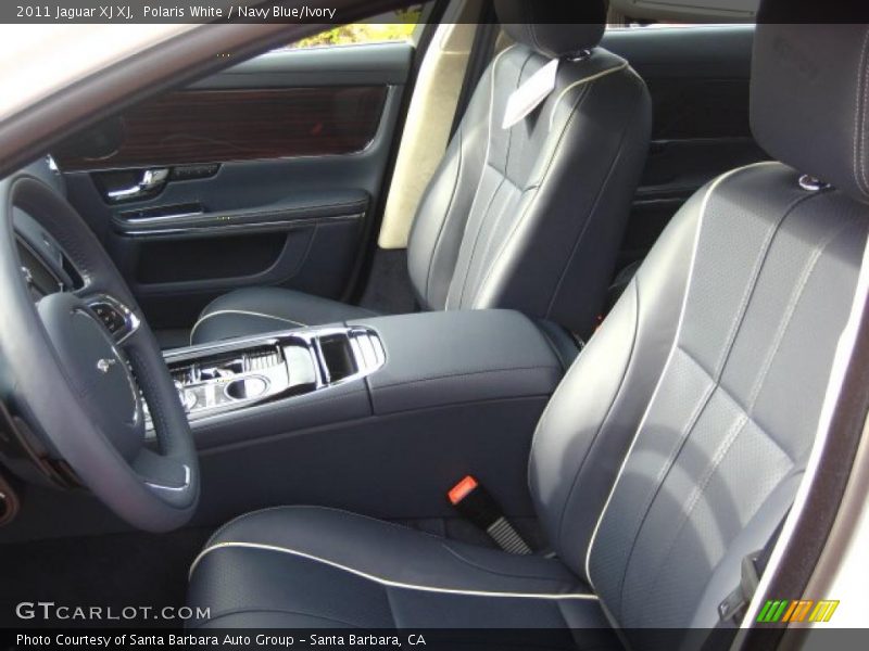 Polaris White / Navy Blue/Ivory 2011 Jaguar XJ XJ