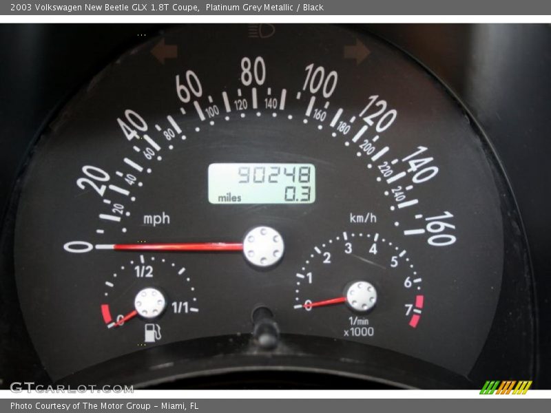  2003 New Beetle GLX 1.8T Coupe GLX 1.8T Coupe Gauges