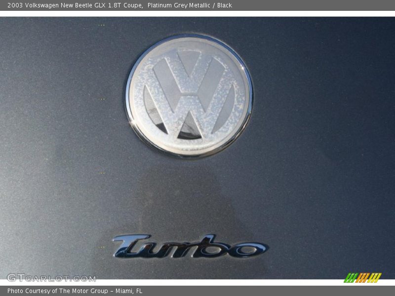 Platinum Grey Metallic / Black 2003 Volkswagen New Beetle GLX 1.8T Coupe