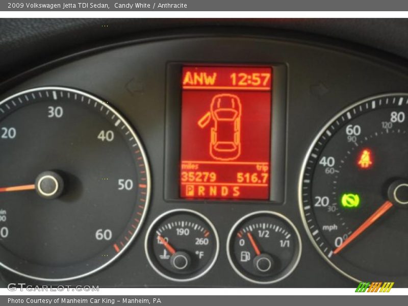 Candy White / Anthracite 2009 Volkswagen Jetta TDI Sedan