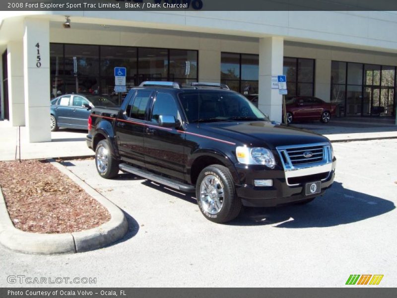 Black / Dark Charcoal 2008 Ford Explorer Sport Trac Limited