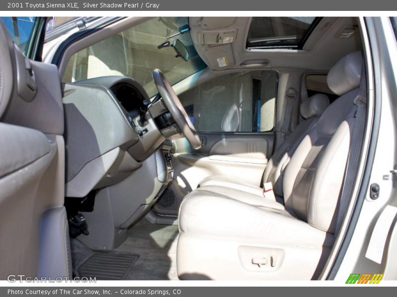 Silver Shadow Pearl / Gray 2001 Toyota Sienna XLE