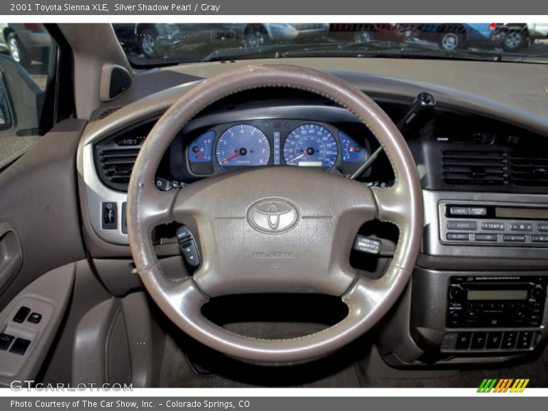 Silver Shadow Pearl / Gray 2001 Toyota Sienna XLE