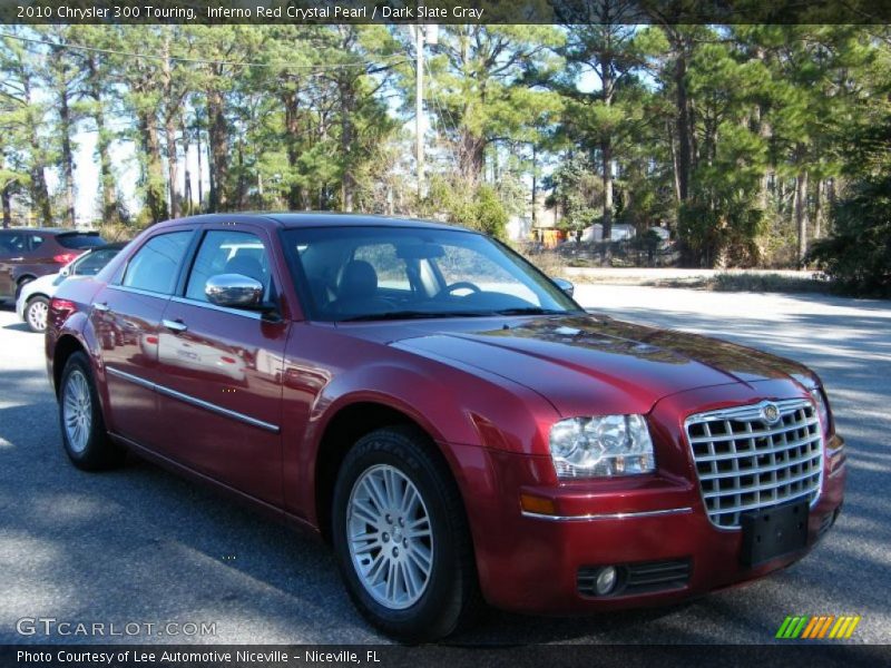 Inferno Red Crystal Pearl / Dark Slate Gray 2010 Chrysler 300 Touring