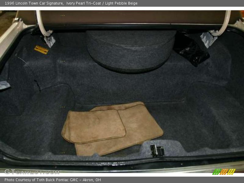 Ivory Pearl Tri-Coat / Light Pebble Beige 1996 Lincoln Town Car Signature