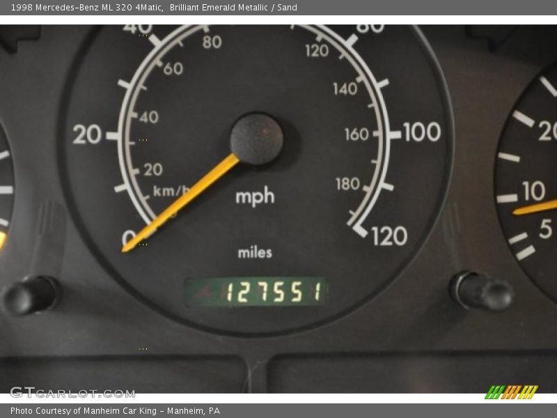 Brilliant Emerald Metallic / Sand 1998 Mercedes-Benz ML 320 4Matic