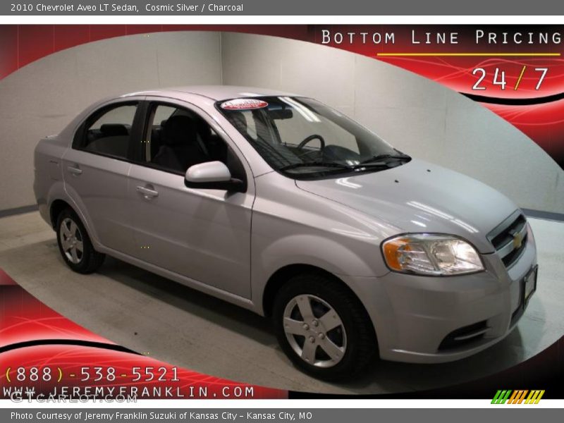 Cosmic Silver / Charcoal 2010 Chevrolet Aveo LT Sedan