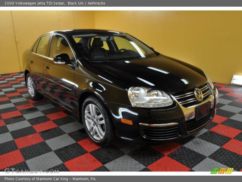 Black Uni / Anthracite 2009 Volkswagen Jetta TDI Sedan