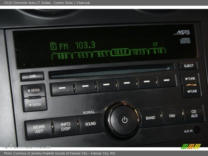 Cosmic Silver / Charcoal 2010 Chevrolet Aveo LT Sedan