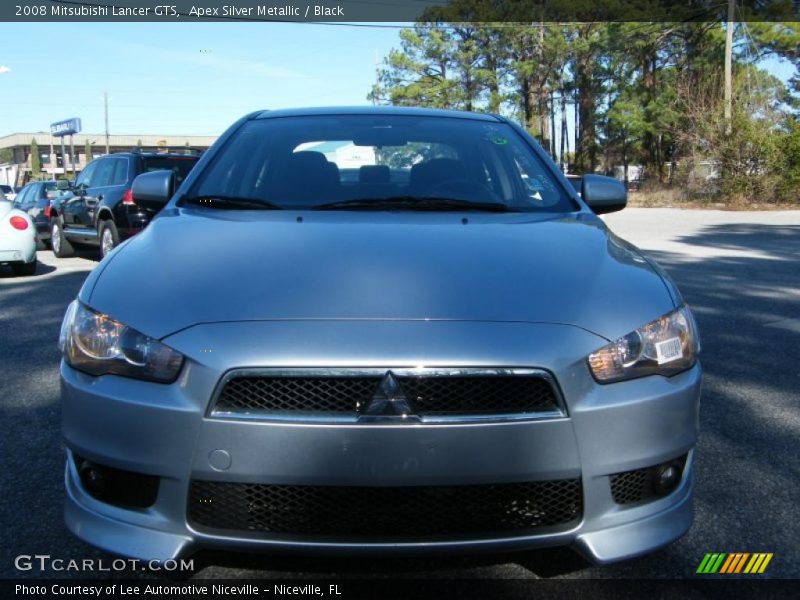 Apex Silver Metallic / Black 2008 Mitsubishi Lancer GTS