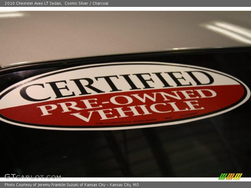 Cosmic Silver / Charcoal 2010 Chevrolet Aveo LT Sedan