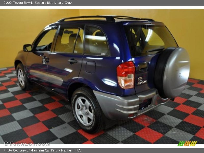 Spectra Blue Mica / Gray 2002 Toyota RAV4