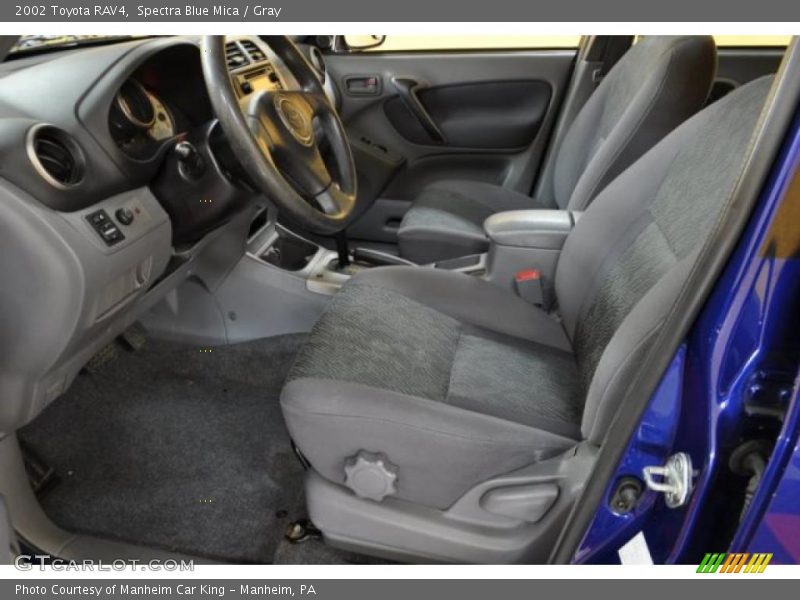 Spectra Blue Mica / Gray 2002 Toyota RAV4