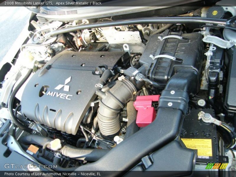 Apex Silver Metallic / Black 2008 Mitsubishi Lancer GTS