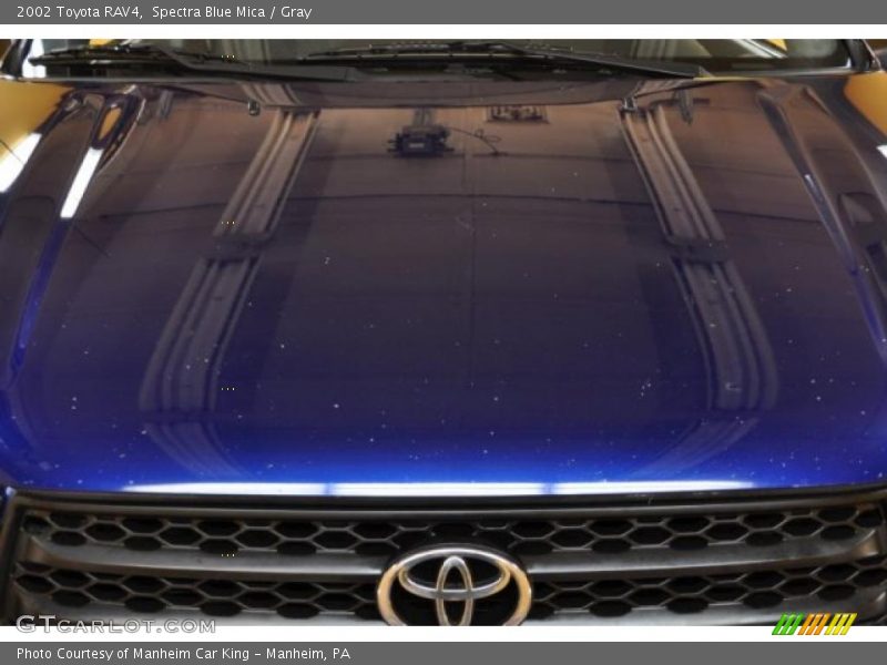 Spectra Blue Mica / Gray 2002 Toyota RAV4