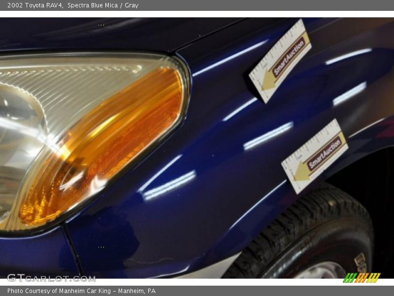 Spectra Blue Mica / Gray 2002 Toyota RAV4