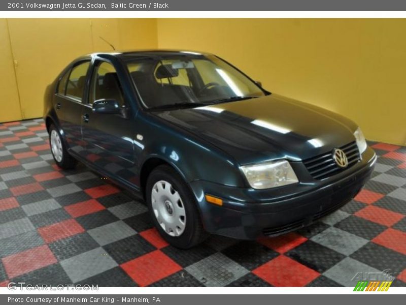 Baltic Green / Black 2001 Volkswagen Jetta GL Sedan