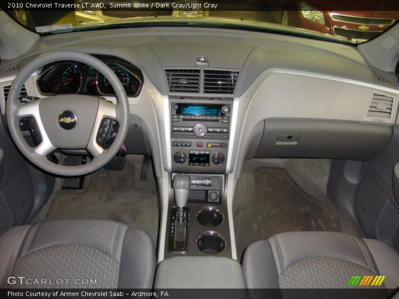 Summit White / Dark Gray/Light Gray 2010 Chevrolet Traverse LT AWD