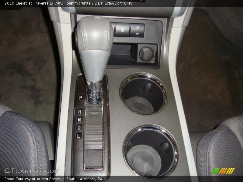 Summit White / Dark Gray/Light Gray 2010 Chevrolet Traverse LT AWD