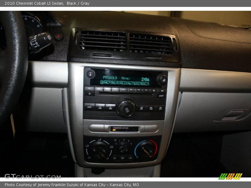 Black / Gray 2010 Chevrolet Cobalt LS Sedan