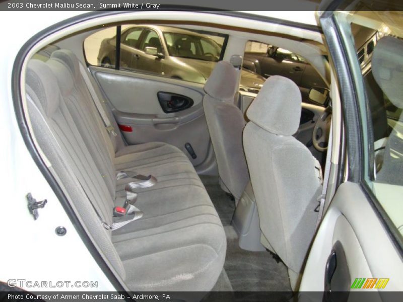 Summit White / Gray 2003 Chevrolet Malibu Sedan