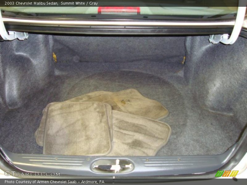Summit White / Gray 2003 Chevrolet Malibu Sedan