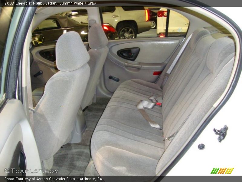 Summit White / Gray 2003 Chevrolet Malibu Sedan