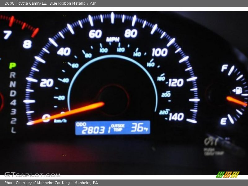 Blue Ribbon Metallic / Ash 2008 Toyota Camry LE