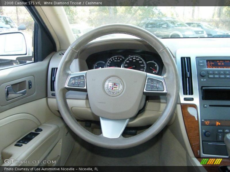 White Diamond Tricoat / Cashmere 2008 Cadillac STS V6