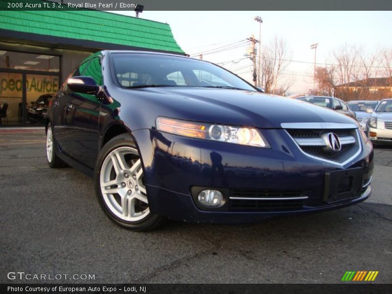 Royal Blue Pearl / Ebony 2008 Acura TL 3.2