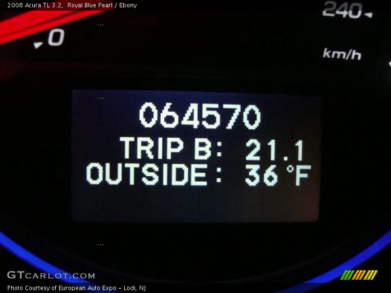 Royal Blue Pearl / Ebony 2008 Acura TL 3.2