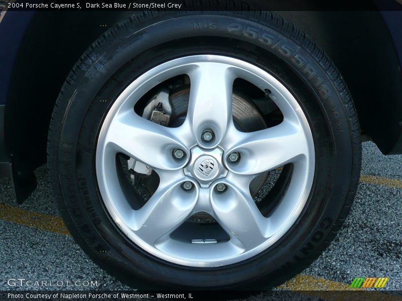 Dark Sea Blue / Stone/Steel Grey 2004 Porsche Cayenne S