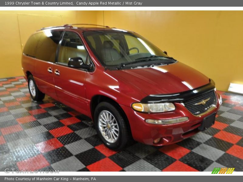 Candy Apple Red Metallic / Mist Gray 1999 Chrysler Town & Country Limited