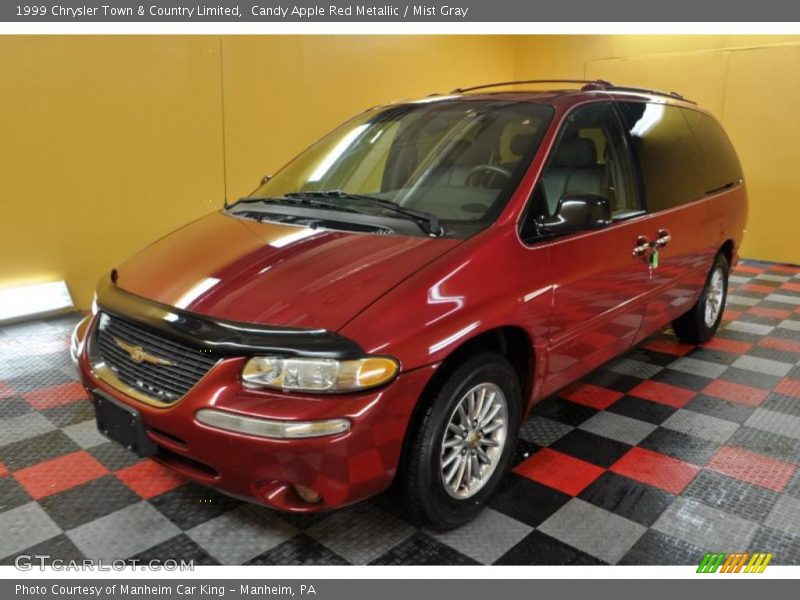 Candy Apple Red Metallic / Mist Gray 1999 Chrysler Town & Country Limited
