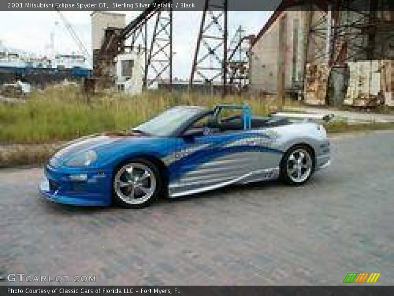 Sterling Silver Metallic / Black 2001 Mitsubishi Eclipse Spyder GT