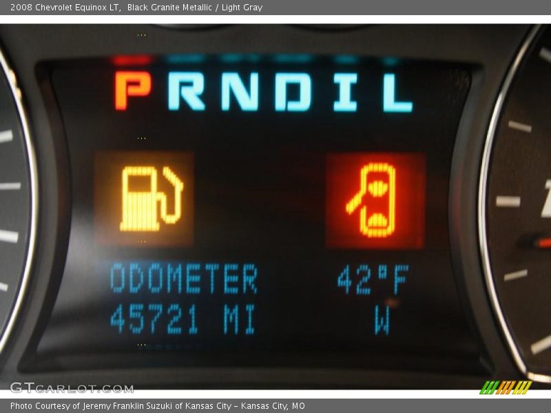 Black Granite Metallic / Light Gray 2008 Chevrolet Equinox LT